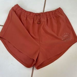 GYMSHARK KENDRA AND KATHRYN KK DROP ORANGE SMALL WORKOUT SHORTS
